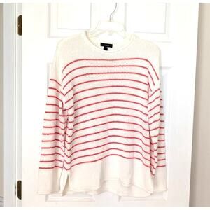 AQUA Bloomingdales Striped Summer Sweater Sz Small